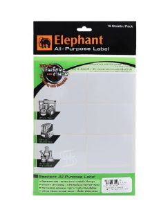 แล็บสติ๊กเกอร์ All-Purpose ตราช้าง เบอร์ A15 ขนาด 50X80 mm
