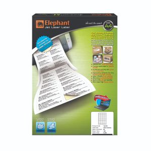 ป้ายสติ๊กเกอร์เจ็ทเลเซอร์ ตราช้าง 18-040 (48.5 x 16.9 mm) 