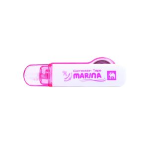 เทปลบคำผิด ตราช้าง Marina 5มม. x 6ม. (คละสี)