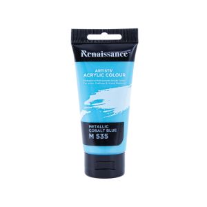 สีอะคริลิคเรนาซองซ์ รุ่นหลอดเดี่ยว 75มล. เบอร์ #535 M COBALT BLUE