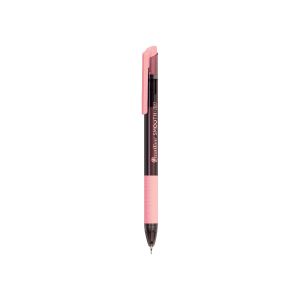 ปากกาลูกลื่น 0.7 มม. Quantum Geluloid Smooth ด้ามชมพู หมึกน้ำเงิน