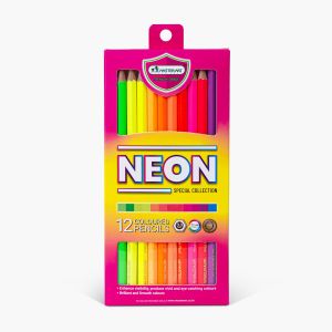 ดินสอสีมาสเตอร์อาร์ต  12 สีนีออน