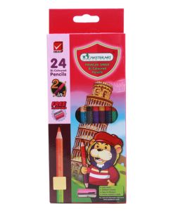 สีไม้ 2 หัว Master Art 24 สี