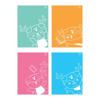 สมุดบันทึก ตราช้าง ฟันนี่เดียร์ ขนาด B5 30 แผ่น รุ่น KFD-101TPK12 (คละสี)