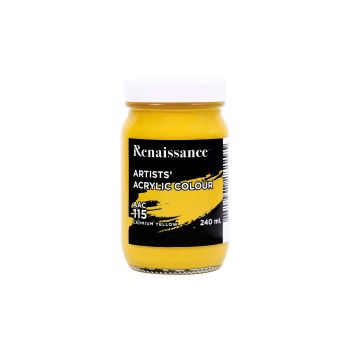 สีอะครีลิค Renaissance 240 มล. #115 CADMIUMYELLOW