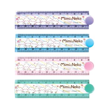 ไม้บรรทัดมิมิเนโกะ 6 นิ้ว มาสเตอร์อาร์ต (คละสี)