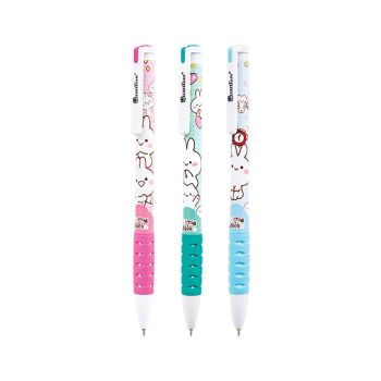 ปากกาเจลลูลอยด์สมูท 0.5 Quantum ลาย Mimineko (คละสี)