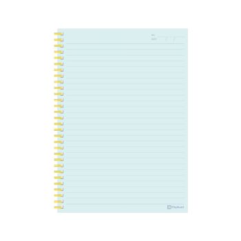 สมุดริมลวดปก PP ตราช้าง รุ่น PP-102 ขนาด B5 70 แกรม 60 แผ่น (คละสี)