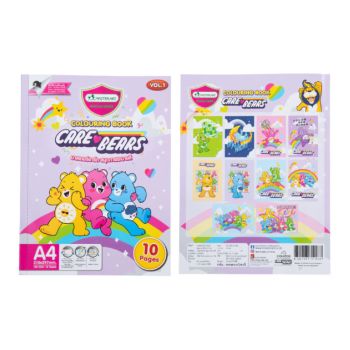 สมุดระบายสีตามภาพมาสเตอร์อาร์ต ลายแคร์แบร์รุ่น CB01 คละลาย 100แกรม 10แผ่น