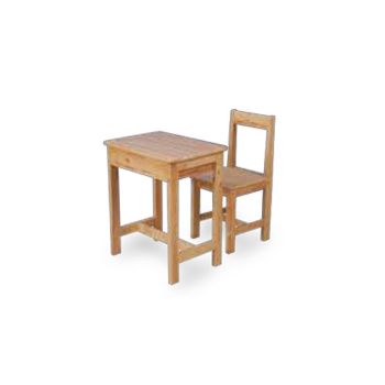 ชุดโต๊ะเก้าอี้นักเรียนไม้ยางพารา SD-07(Desk)(Chair) โตไก มัธยม