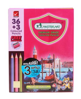สีไม้ แท่งยาว Master Art 36 สี