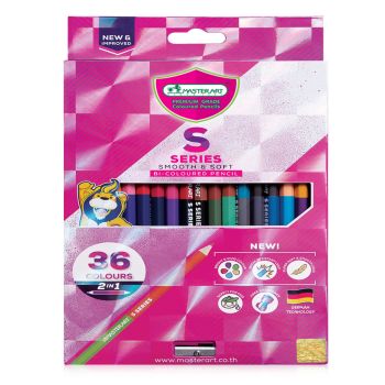 (Clearance) สีไม้ 2 หัว 36 สี Master Art รุ่น S Series (SD273231)